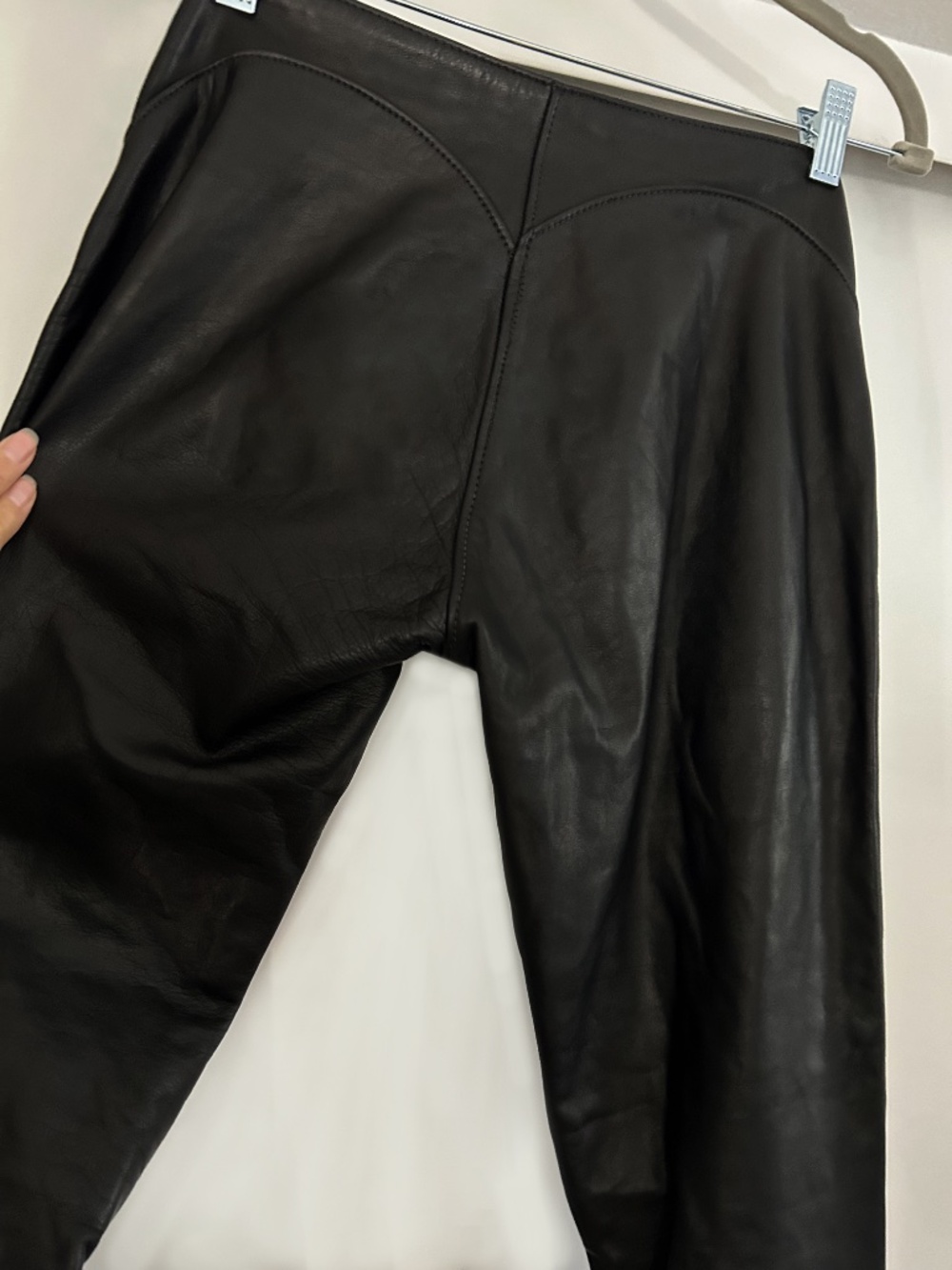 VINTAGE Agatha NYC Custom Lace up Leather Pants - Picture 6 of 16
